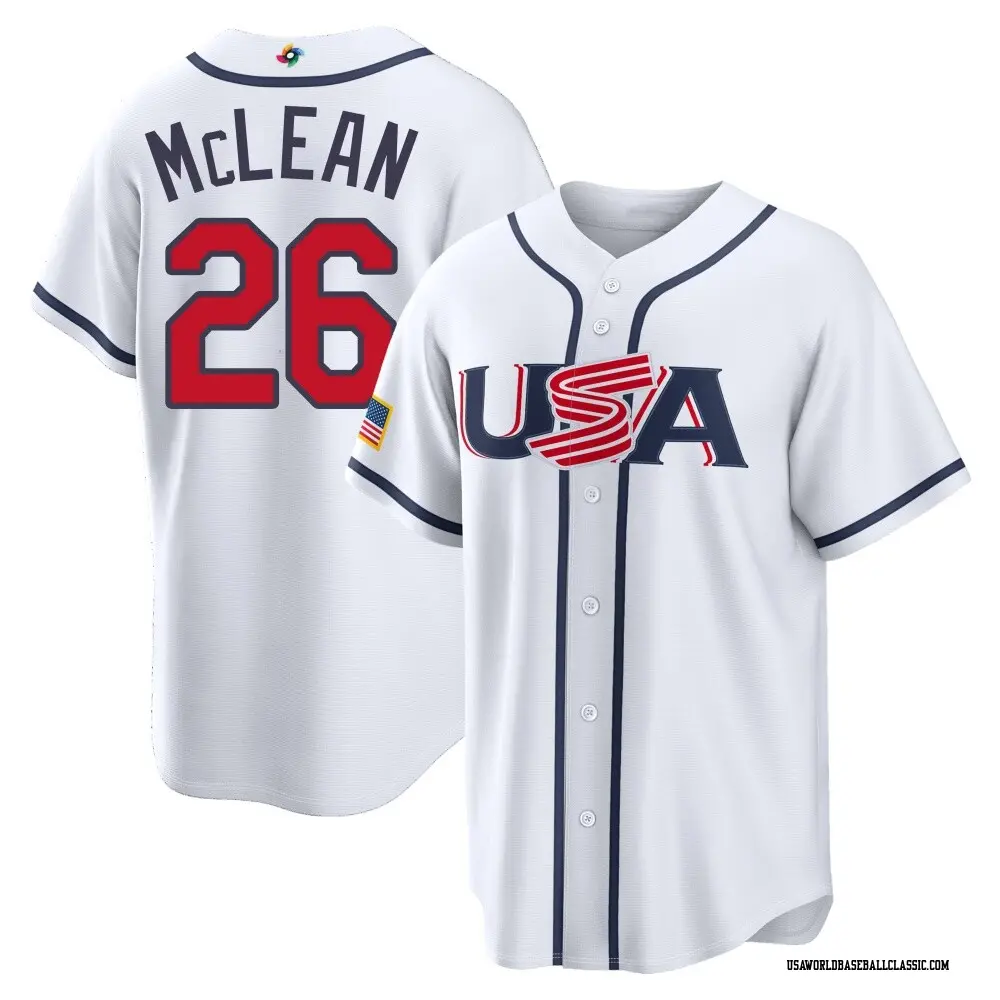 Men's Nolan McLean USA Baseball Replica White 2026 World Classic