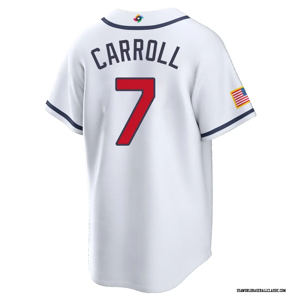 コービン・キャロル USA アメリカ ユニフォーム WBC 2026 XL Youth Corbin Carroll USA Baseball Replica White 2026 World Classic